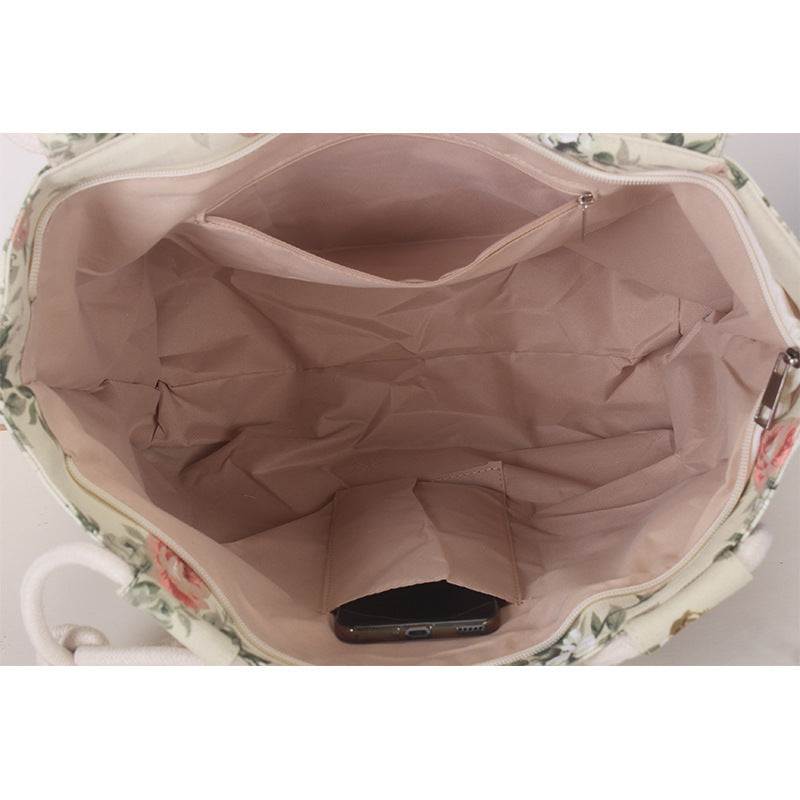 Wholesale Canvas Colorful Print Stripe Bag